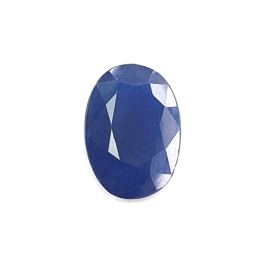 blue sapphire faceted cut gemstone