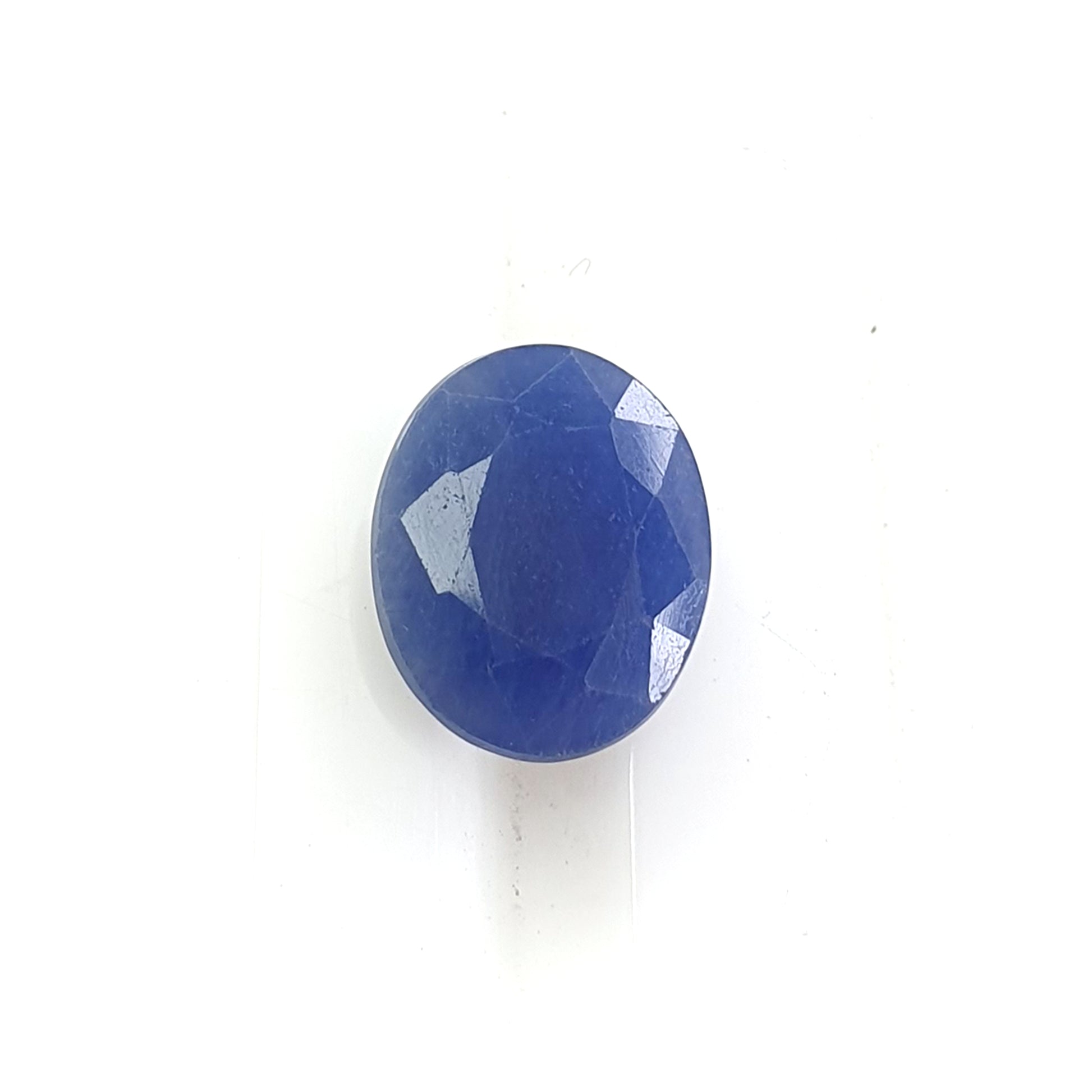 blue sapphire faceted cut gemstone