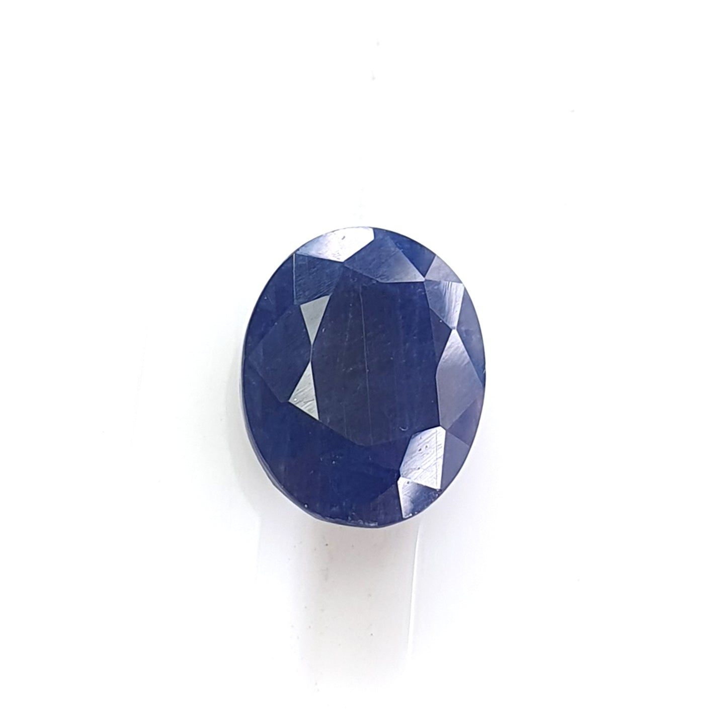 blue sapphire faceted cut gemstone