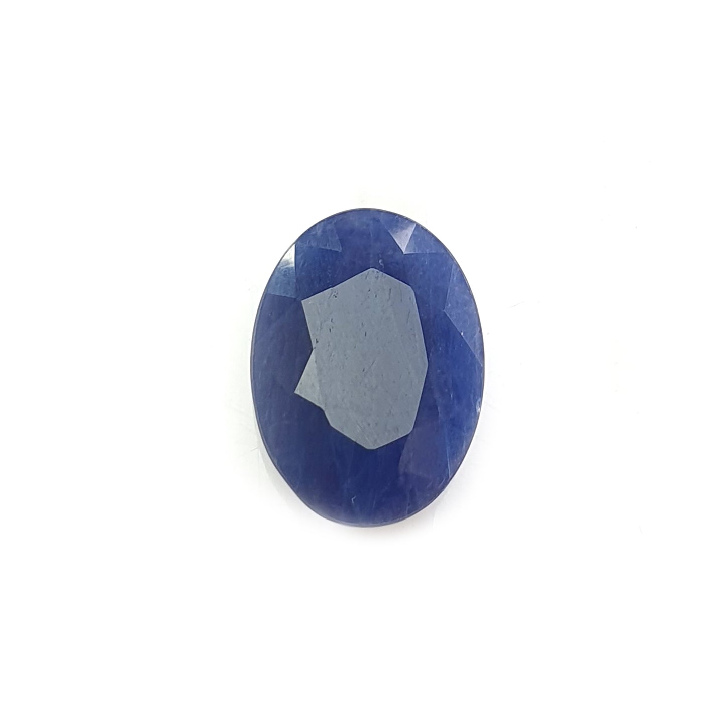blue sapphire faceted cut gemstone