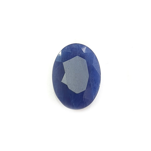 blue sapphire faceted cut gemstone