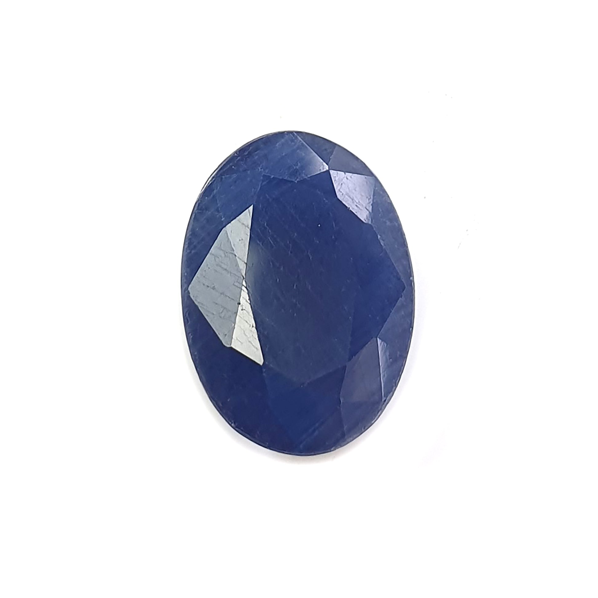 blue sapphire faceted cut gemstone