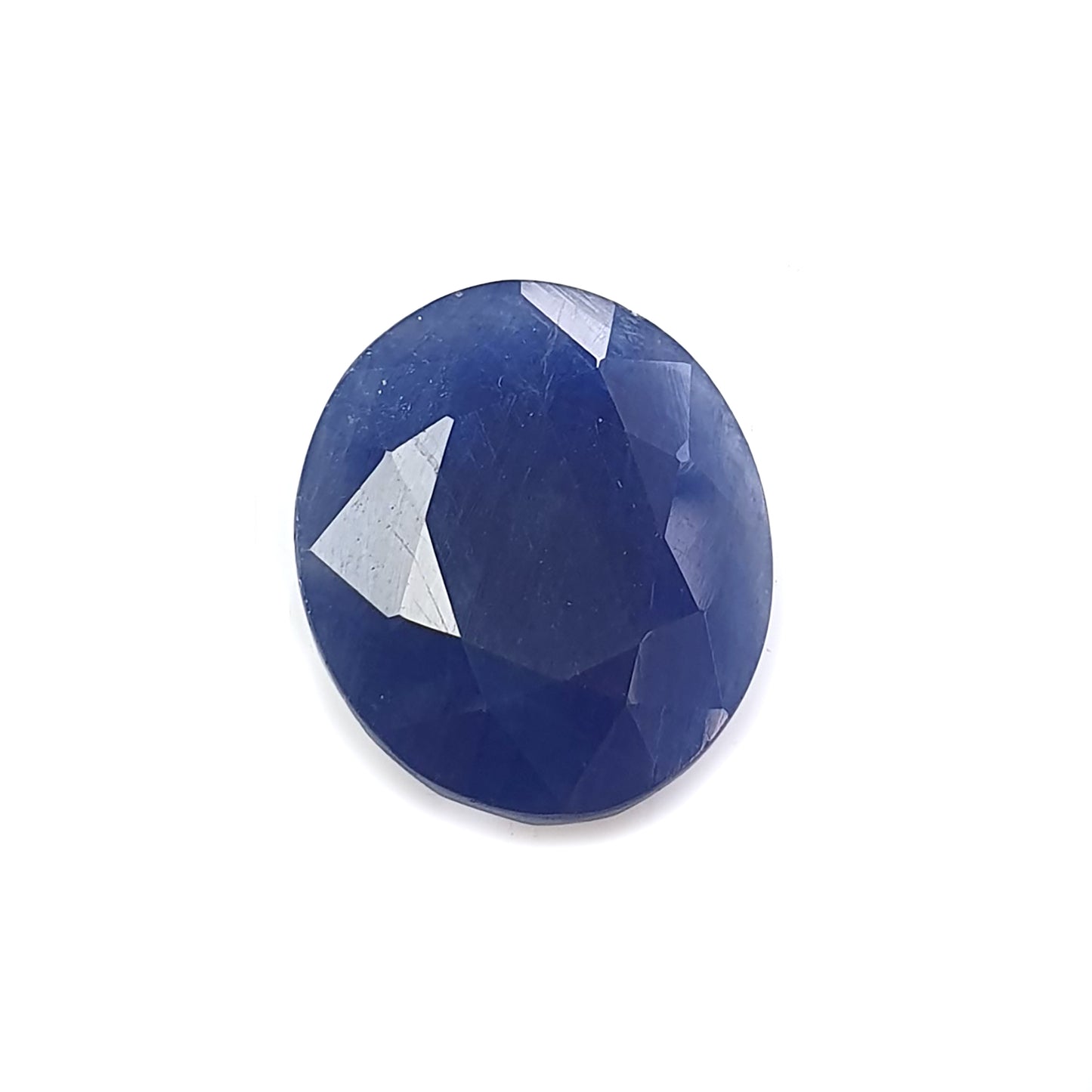 blue sapphire faceted cut gemstone