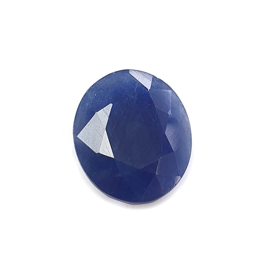 blue sapphire faceted cut gemstone
