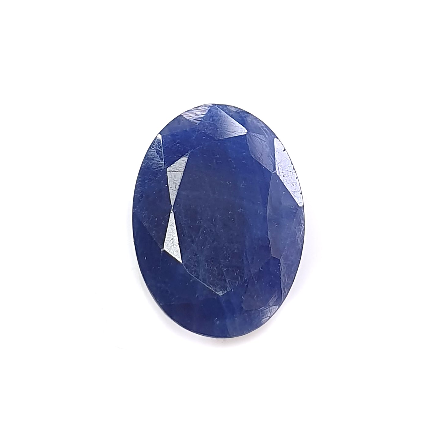 blue sapphire faceted cut gemstone
