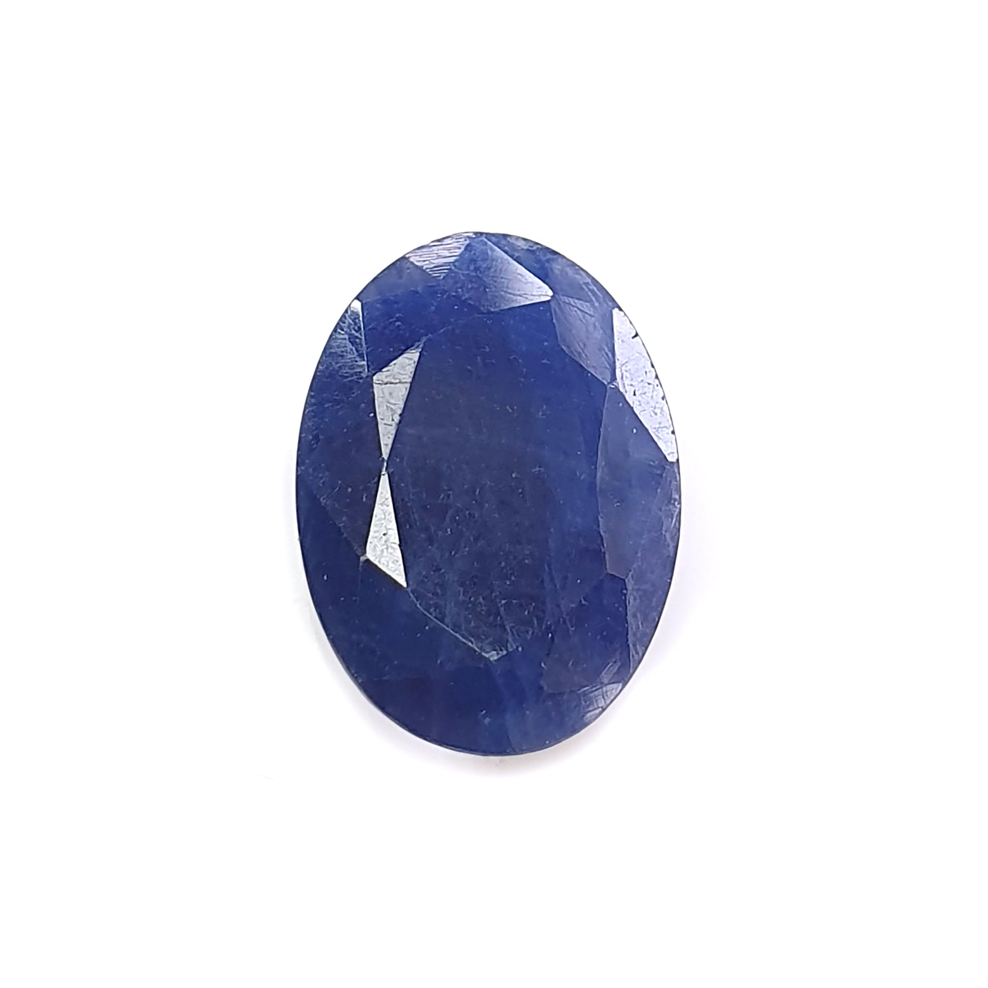 blue sapphire faceted cut gemstone