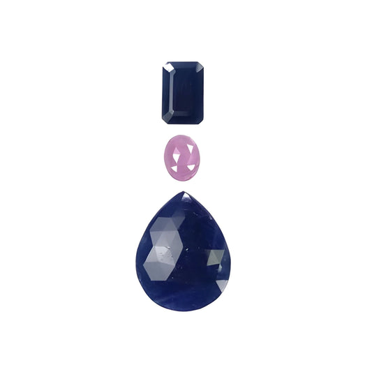 sapphire pear rose cut