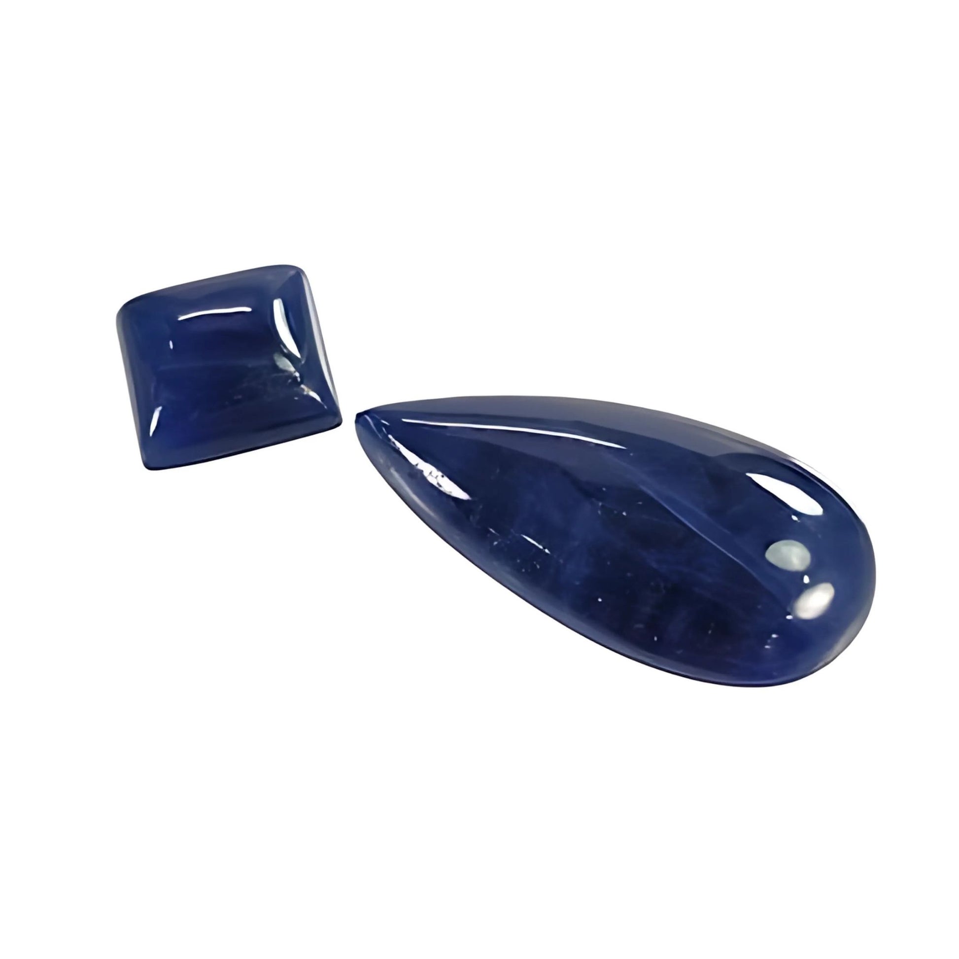 Piedra preciosa de zafiro azul