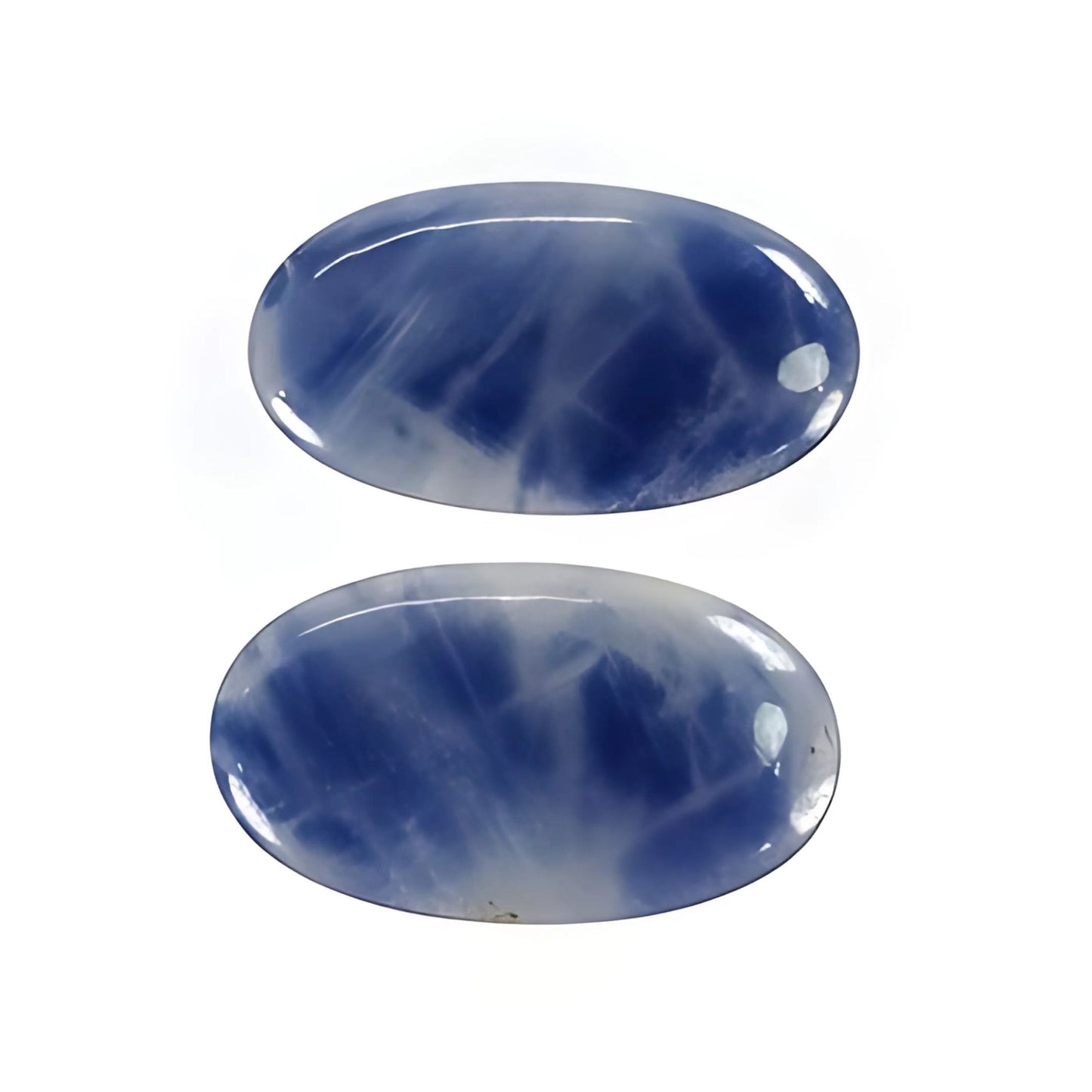 ياقوت أزرق بيضاوي