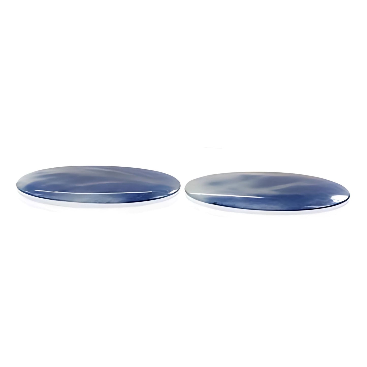 61.50cts Natural Untreated Blue Sapphire Gemstone Oval Shape Cabochon 40.5*24.5mm Pair