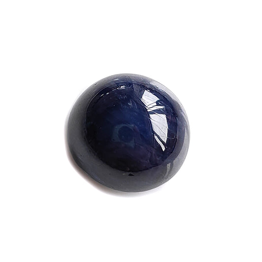 blue sapphire round cabochon gemstone