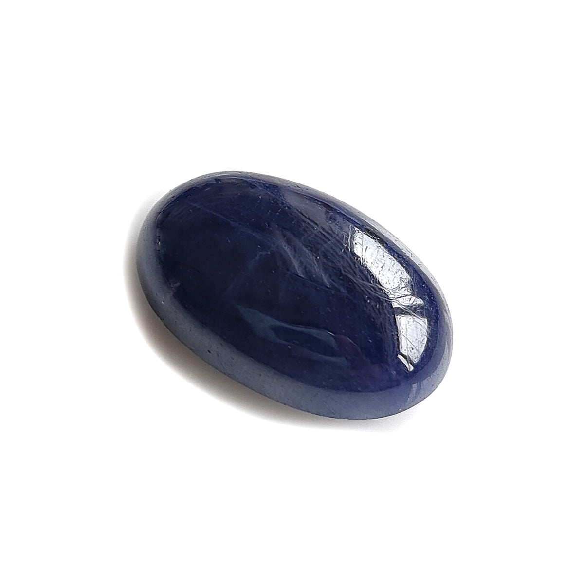 blue sapphire cabochon gemstone