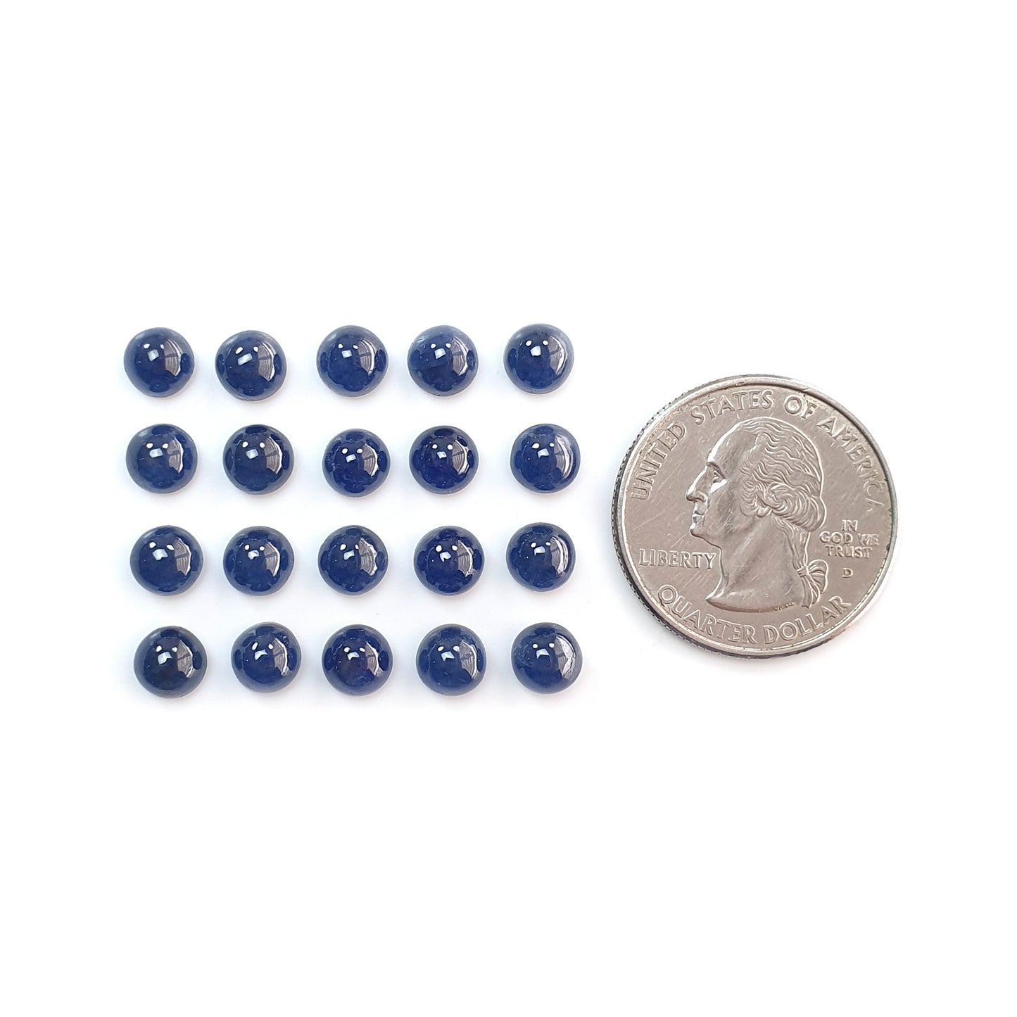 Piedra preciosa de zafiro redonda