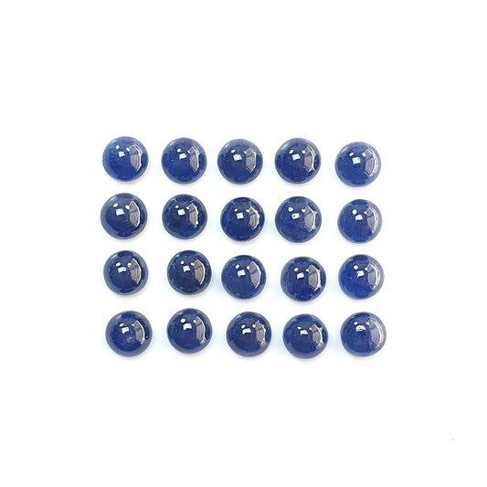 Cabochon saphir bleu