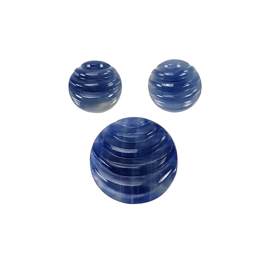 blue sapphire round carving