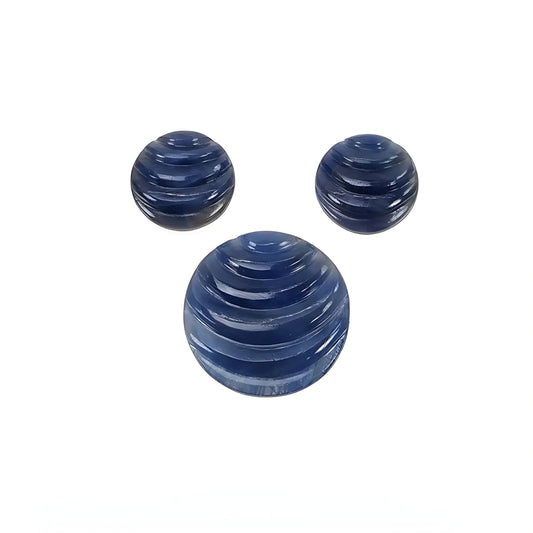 blue sapphire round carving