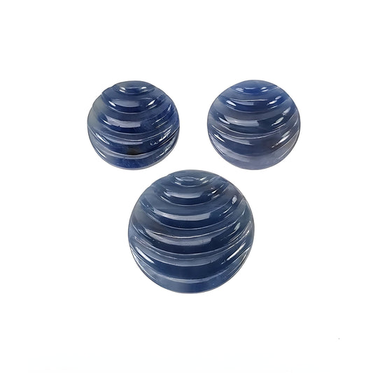blue sapphire round carving