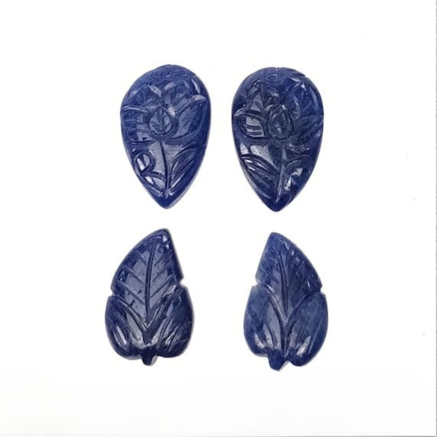 blue sapphire fancy carving