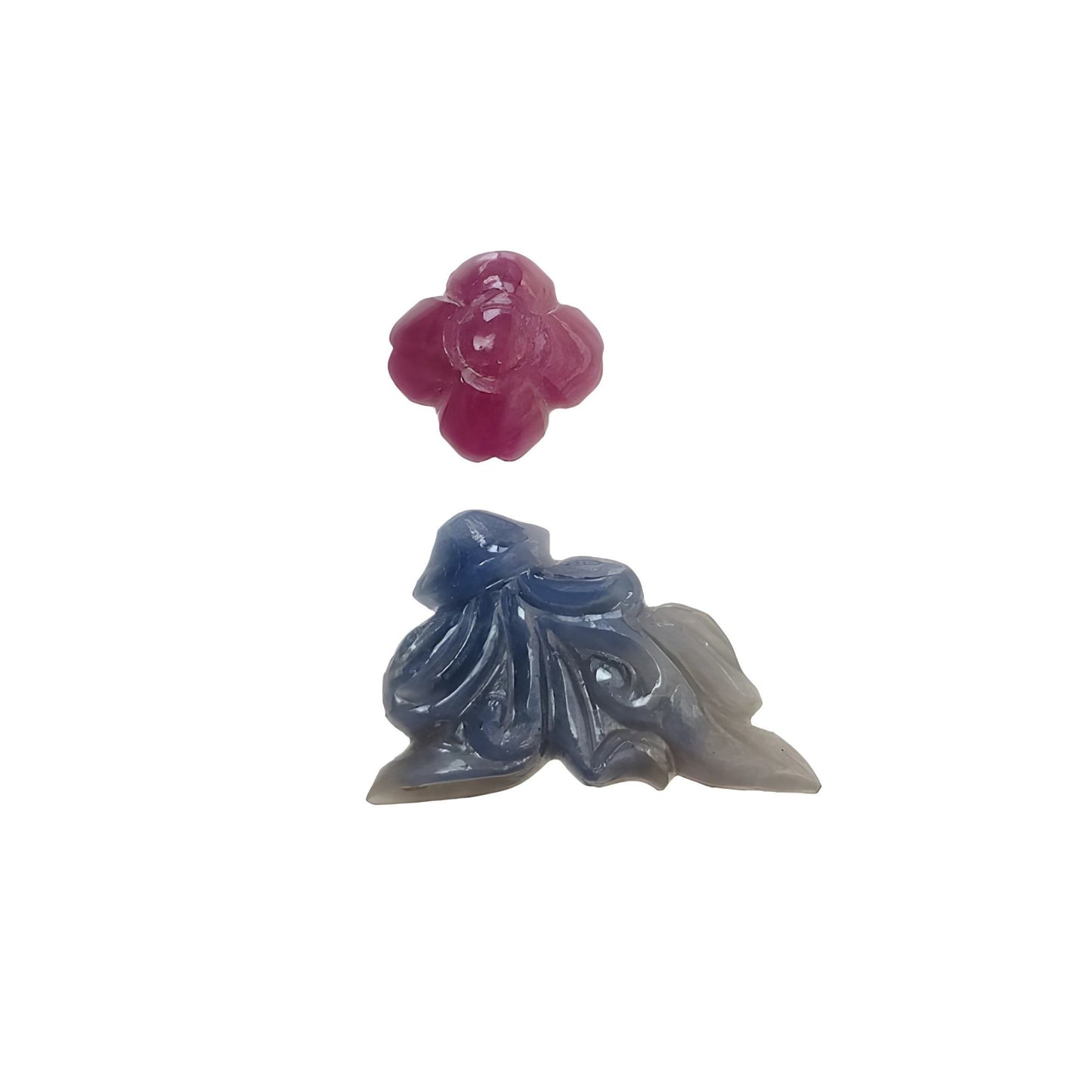 blue, sapphire Ruby Carving