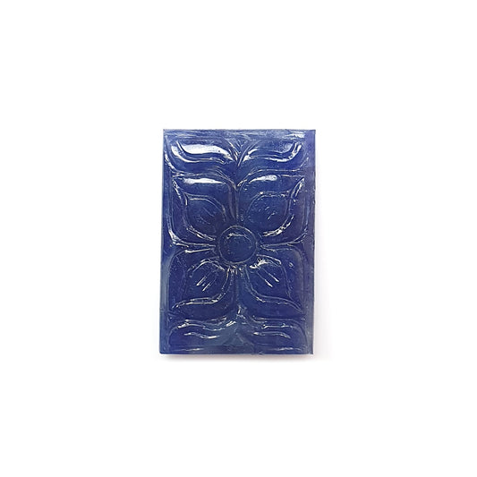 blue sapphire baguette carving