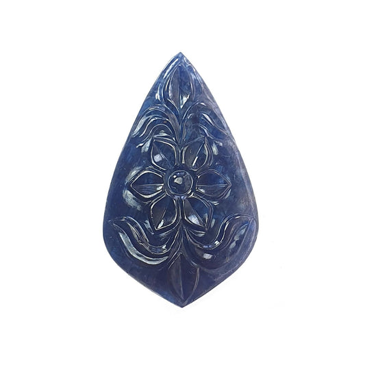 Blue Sapphire Fancy Carving
