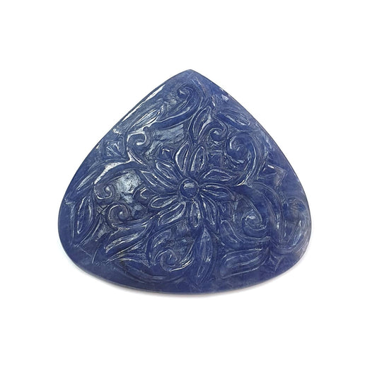 Blue Sapphire Gemstone Carving