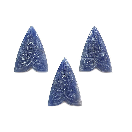 Blue Sapphire Fancy Carving