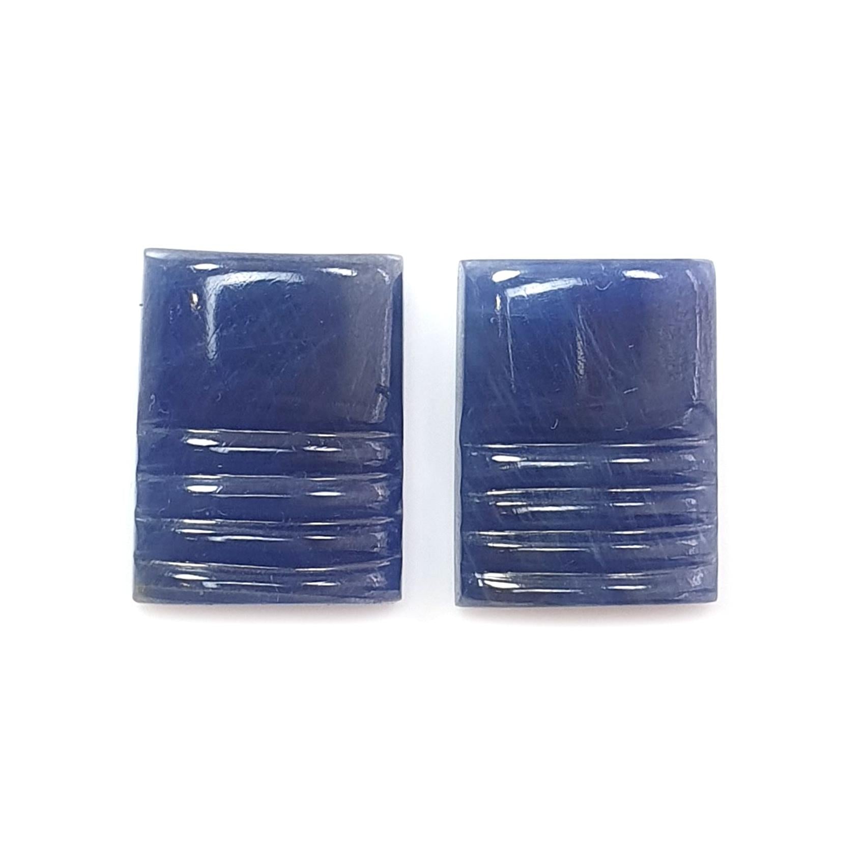 Blue Sapphire Fancy Carving