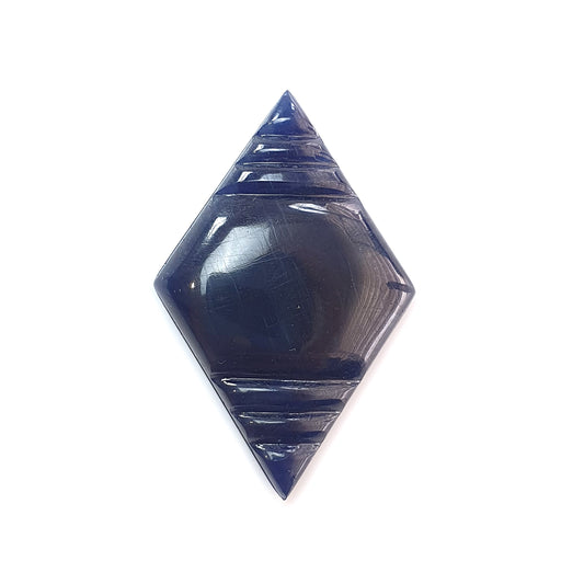 blue sapphire marquise carving