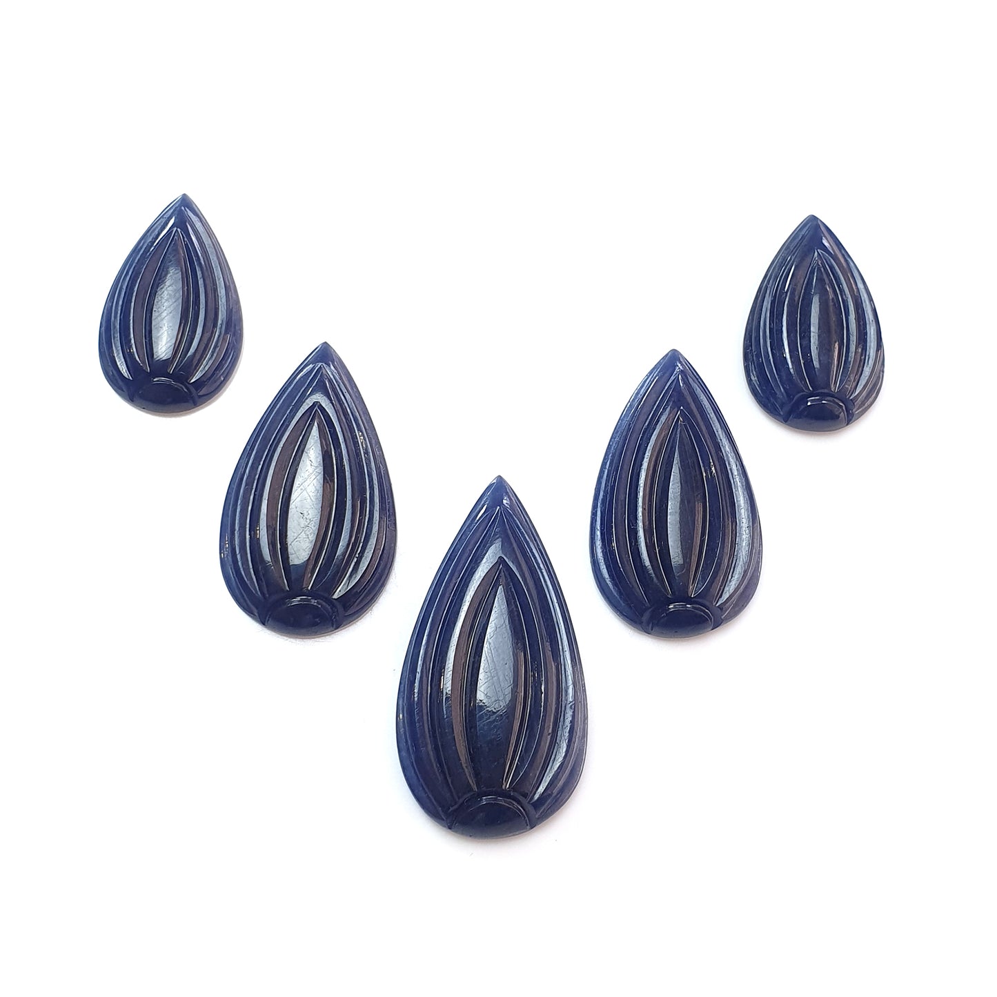 blue sapphire carving