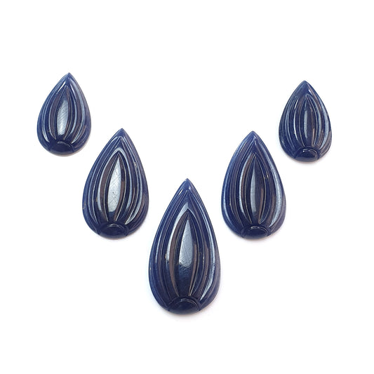 blue sapphire carving