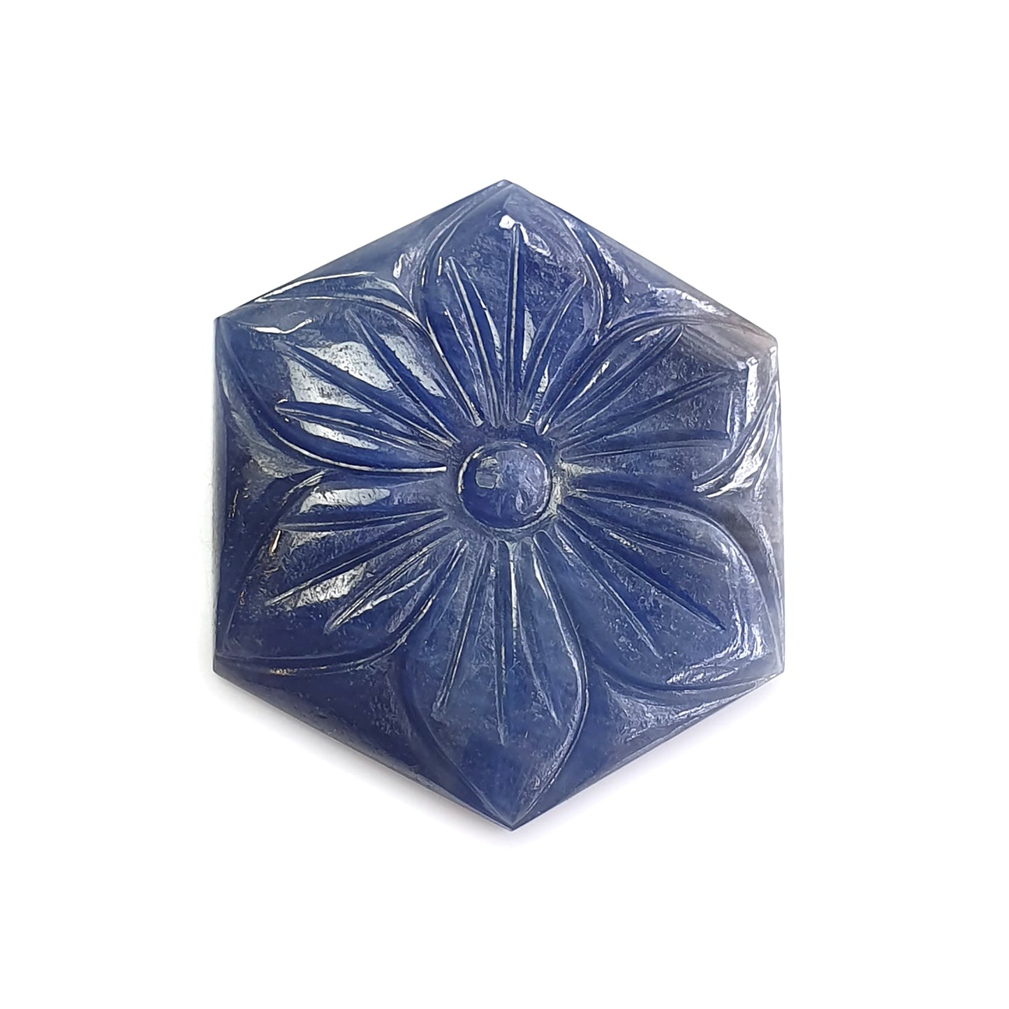 blue sapphire carving gemstone