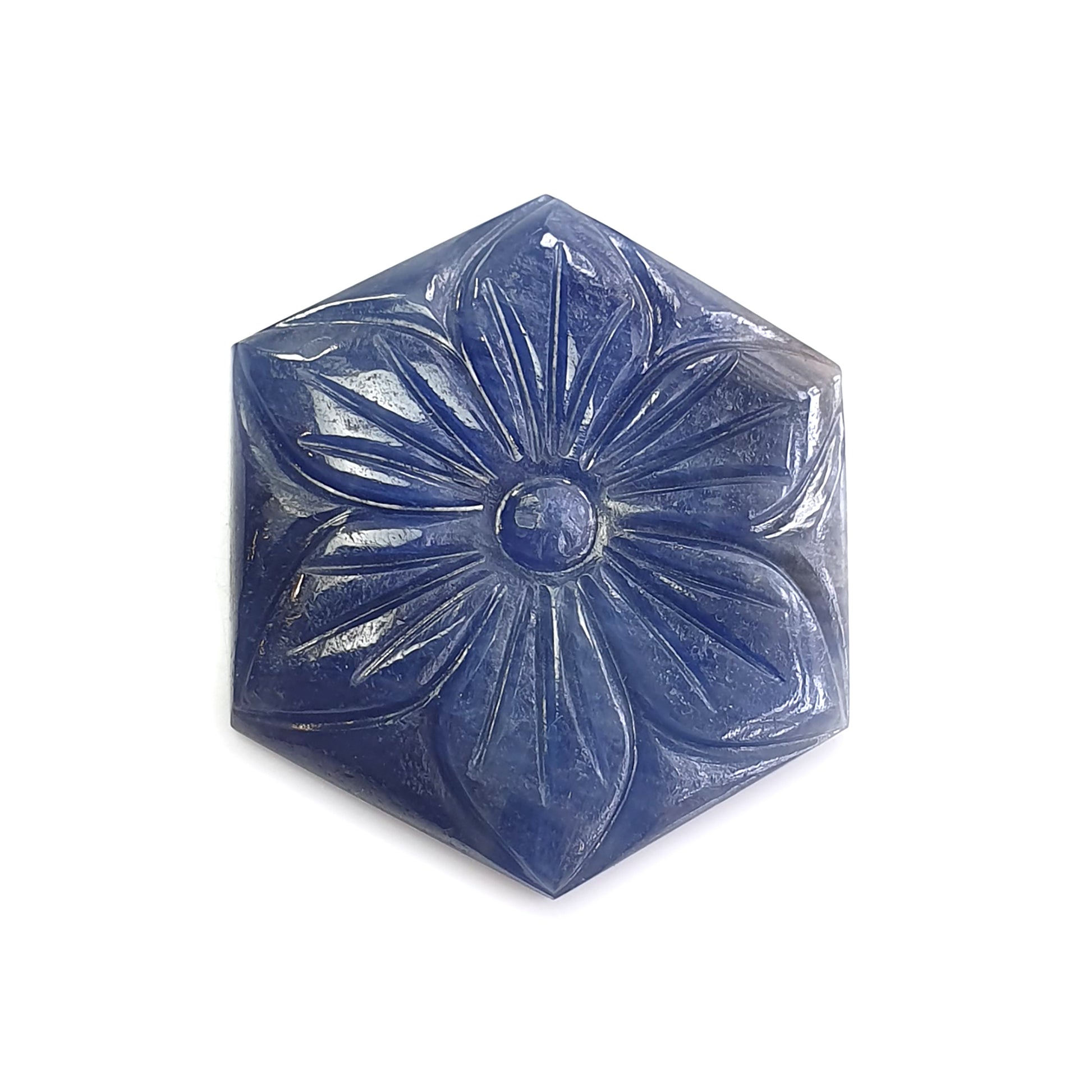 blue sapphire carving gemstone
