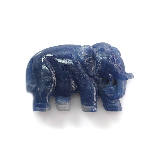 Blue Sapphire Carving