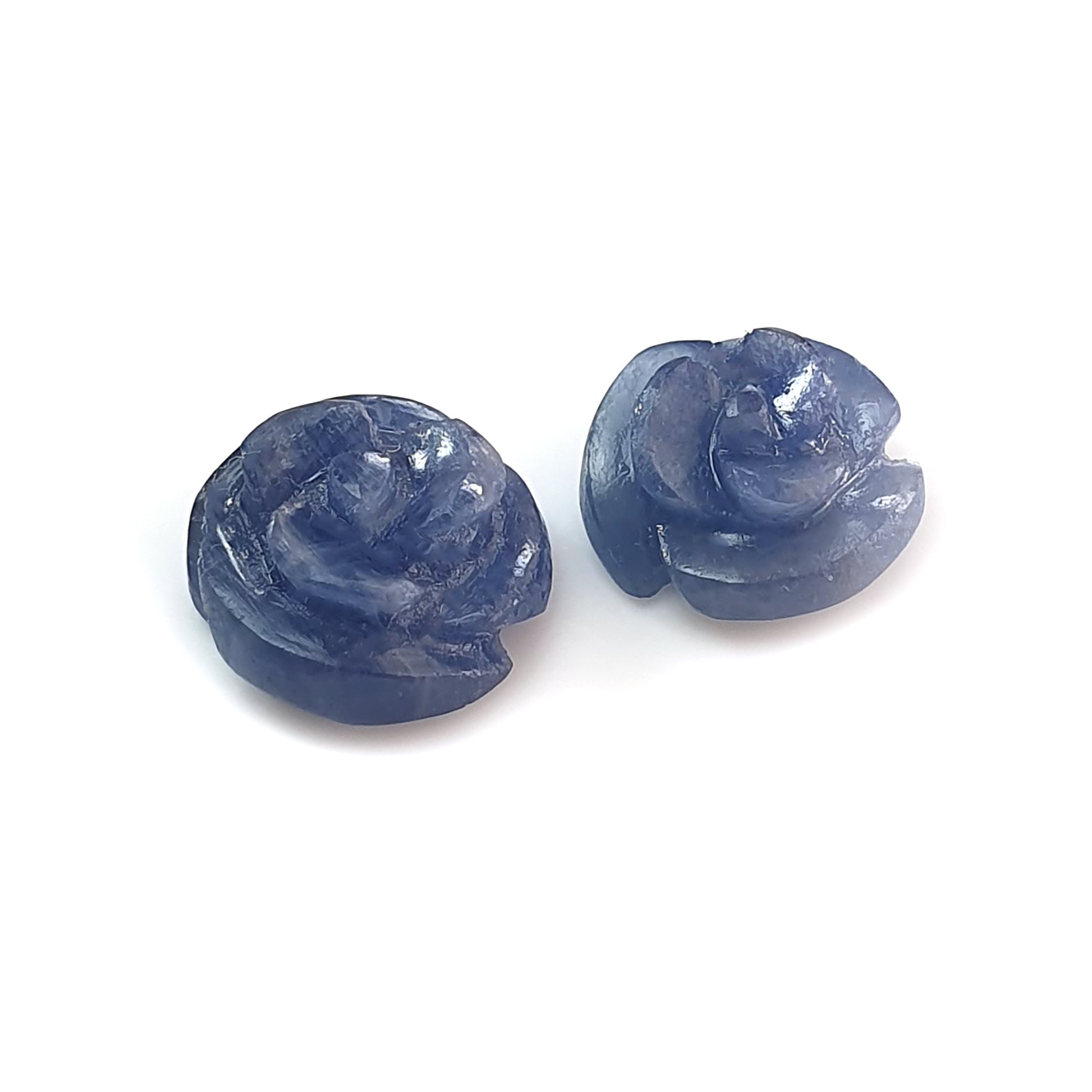 blue sapphire carving gemstone