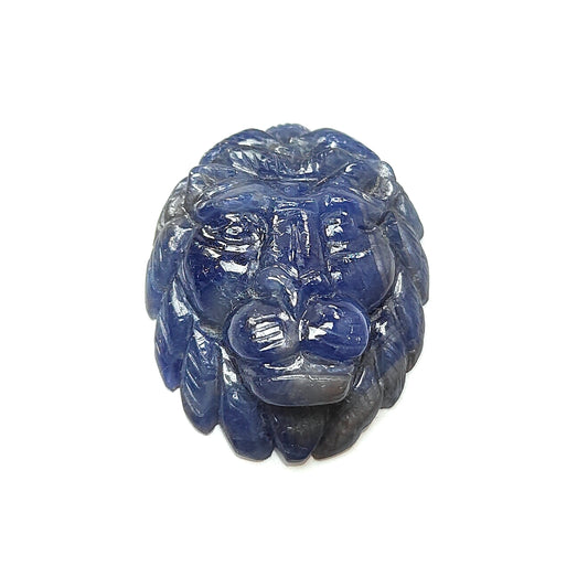 Blue Sapphire Lion Face