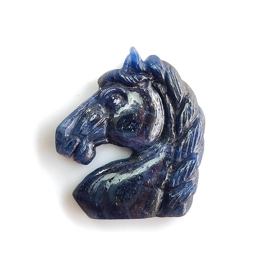 Blue Sapphire Horse Head