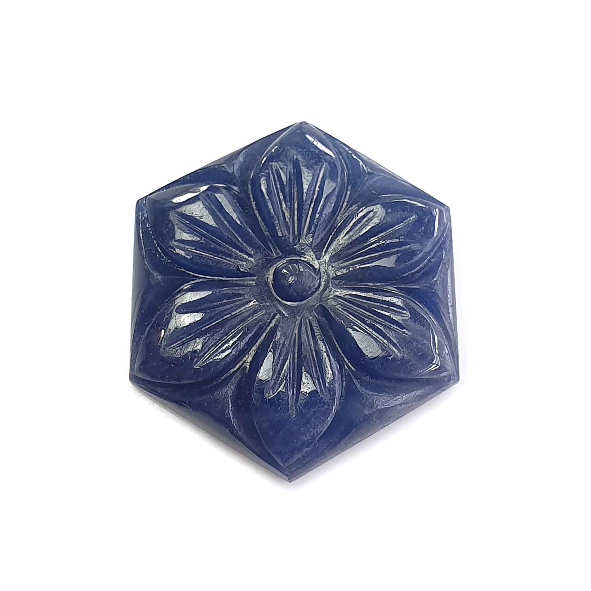 blue sapphire carving gemstone