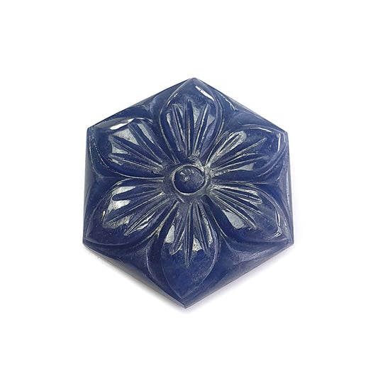 blue sapphire carving gemstone