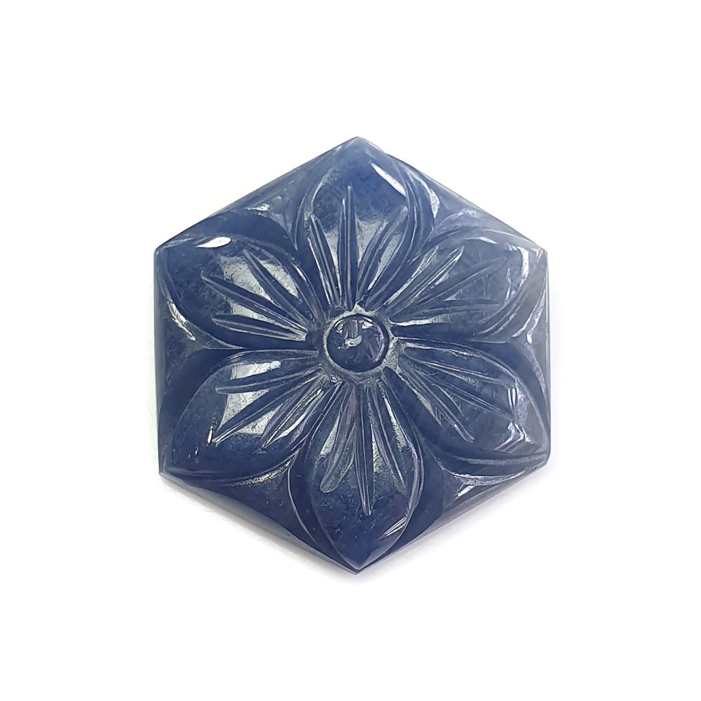 blue sapphire carving gemstone