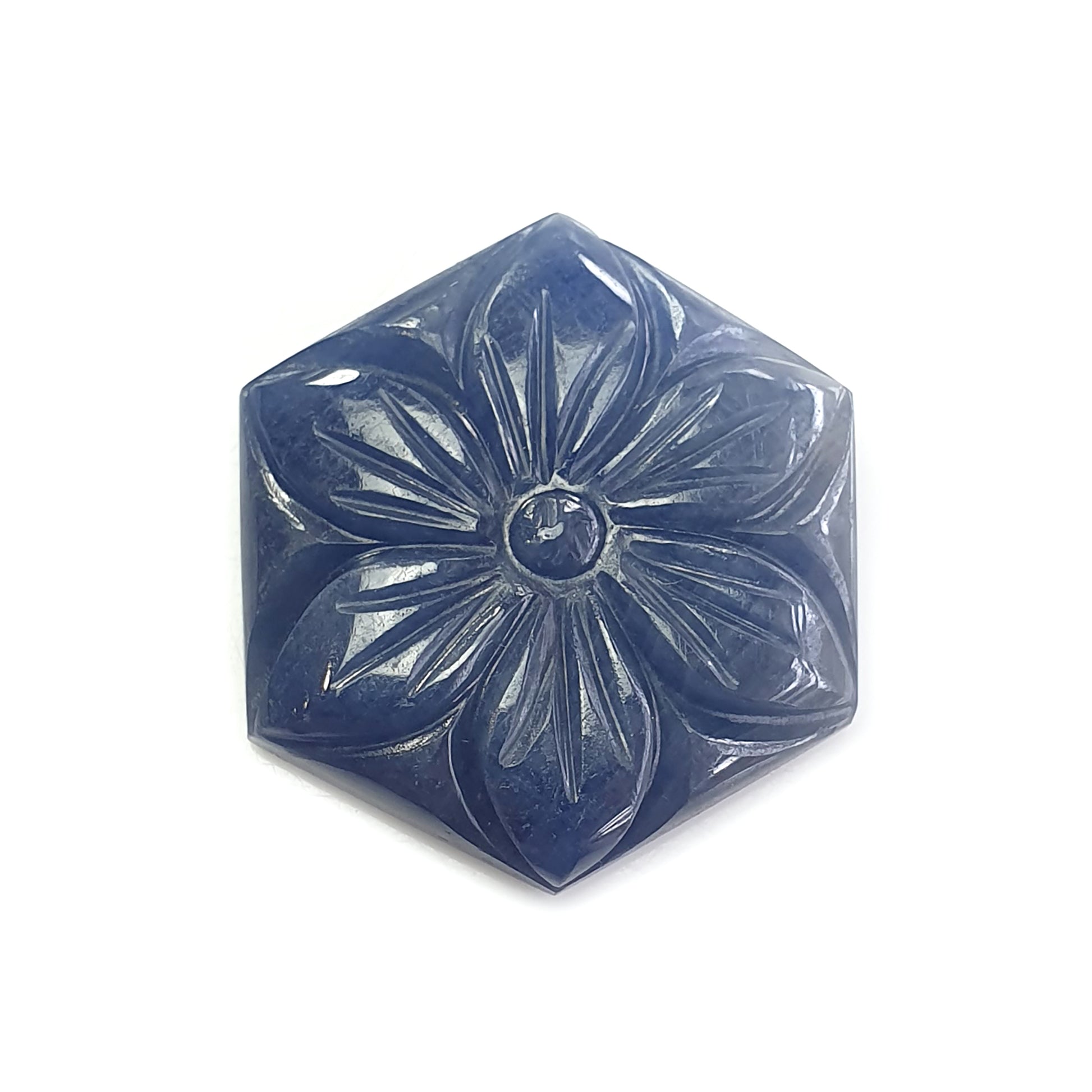 blue sapphire carving gemstone