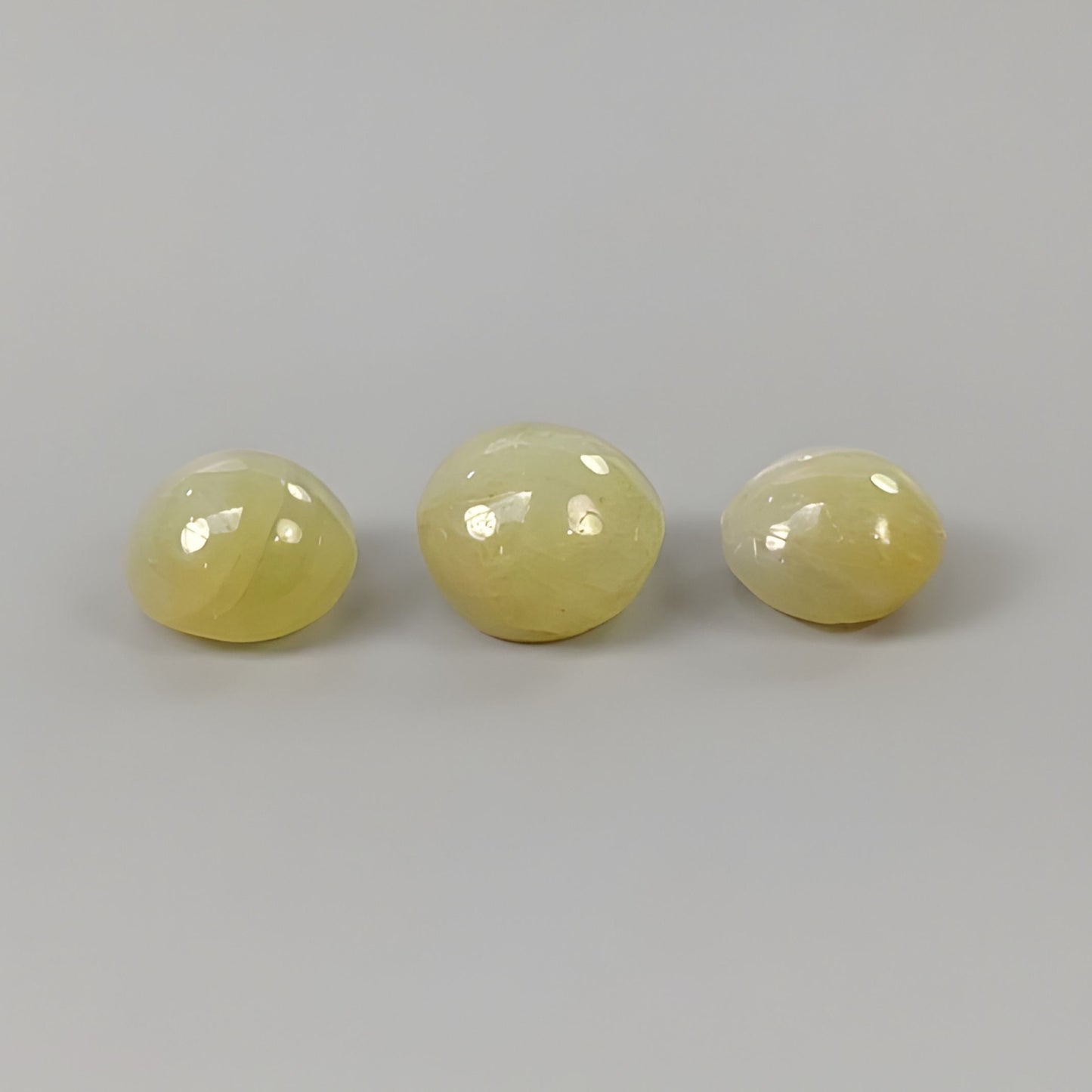 8.70cts Chrysoberyl Cat's Eye Natural Untreated Cabochon Gemstone Round Shape 3pcs