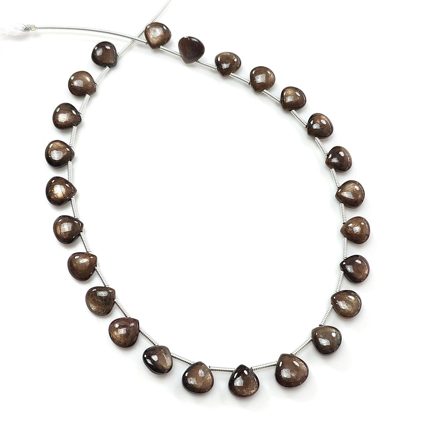Golden Chocolate Sapphire Smooth Beads