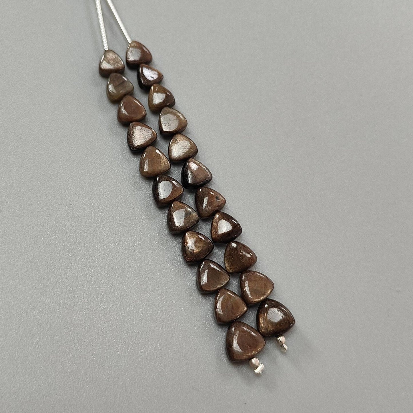 Golden Chocolate Sapphire Smooth Beads