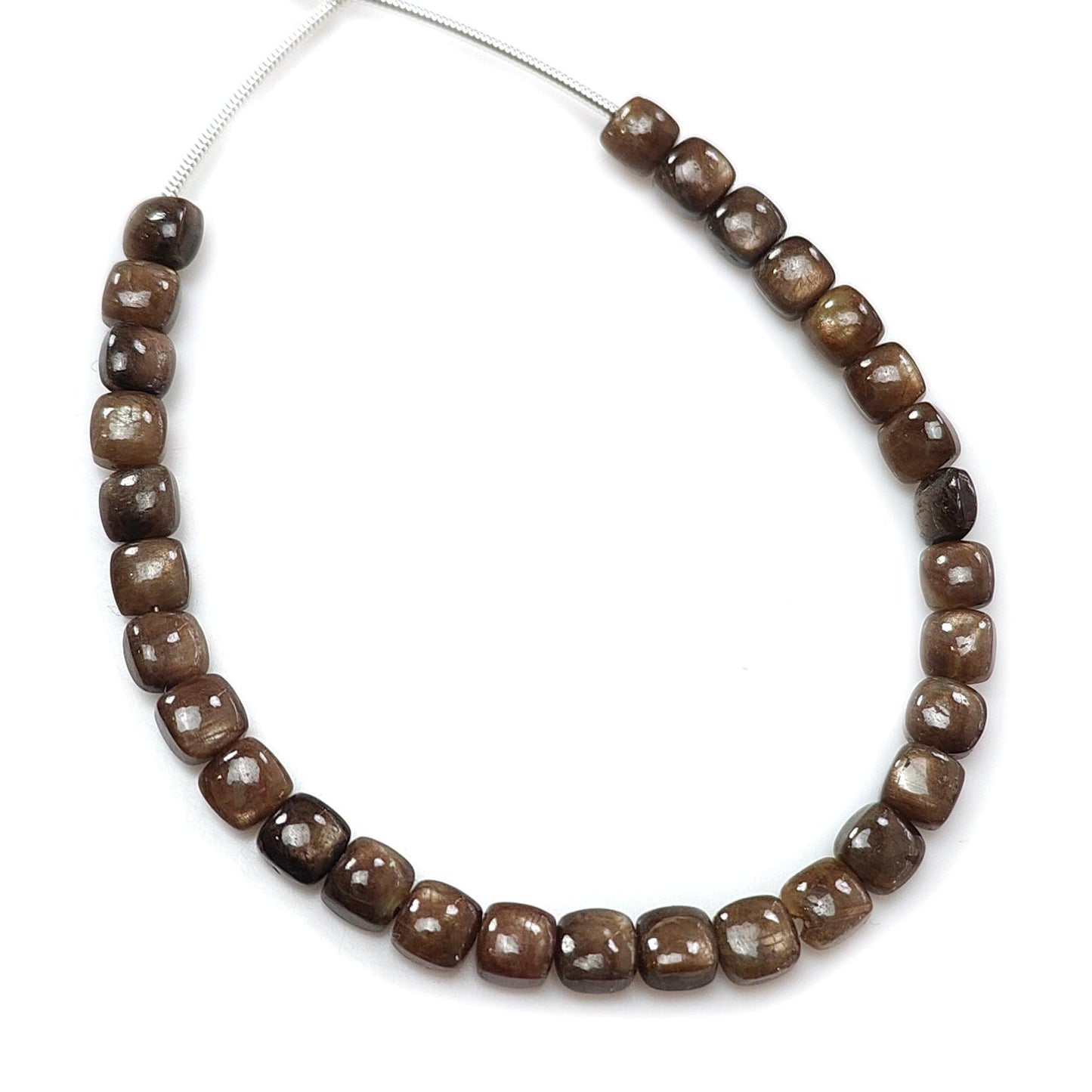 Golden Chocolate Sapphire Smooth Loose Beads