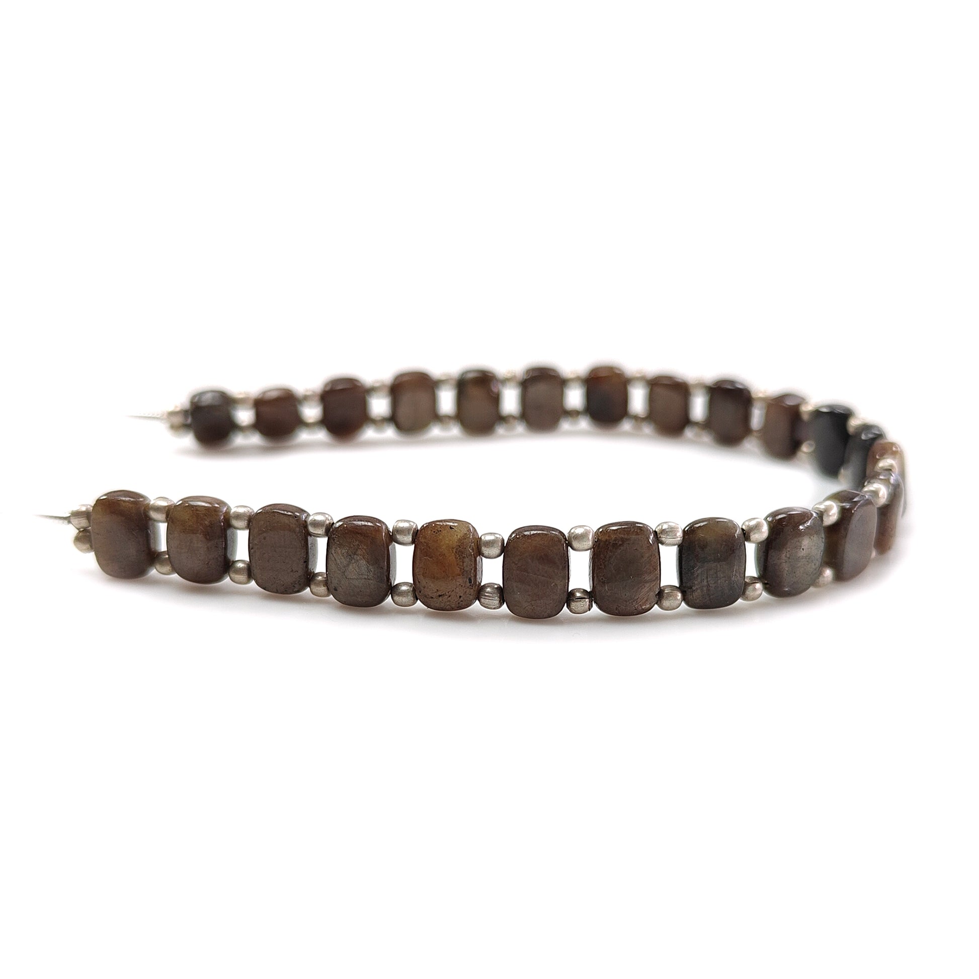Chocolate Sapphire Plain Cushion Loose Beads