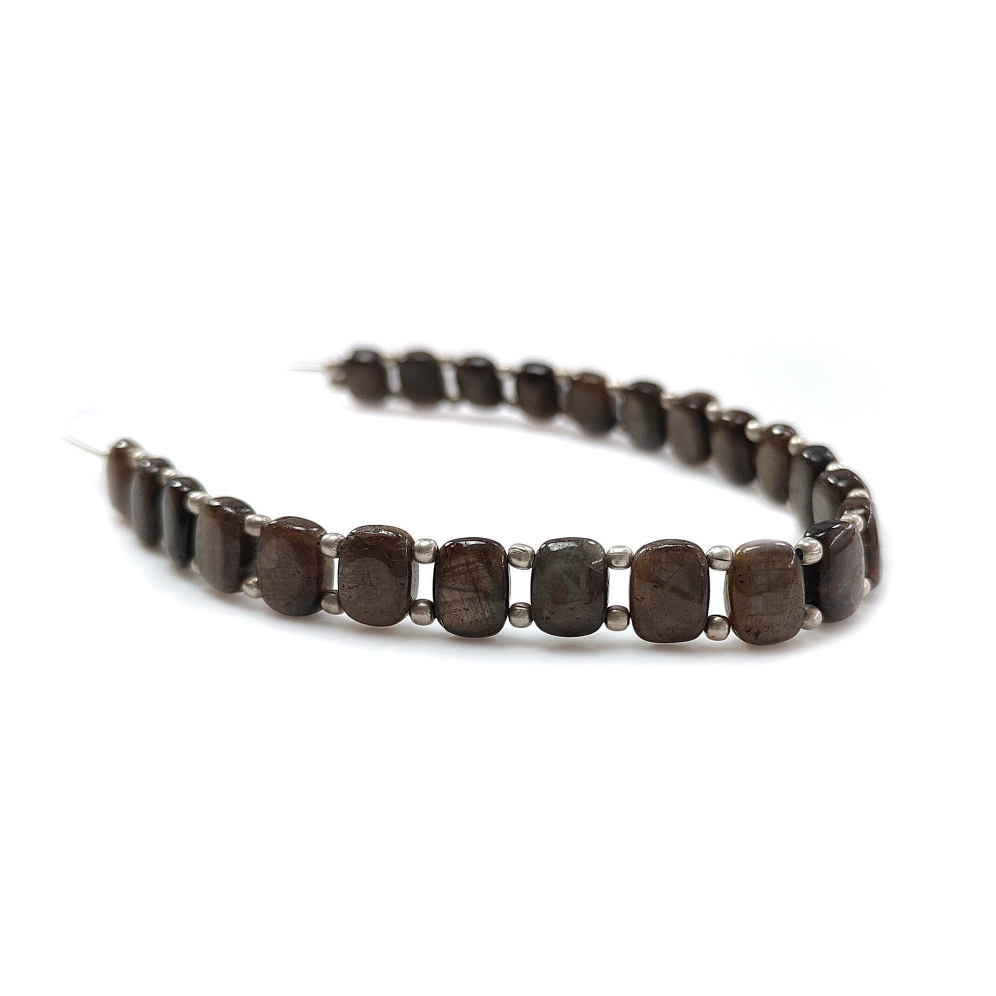 Chocolate Sapphire Plain Cushion loose Beads