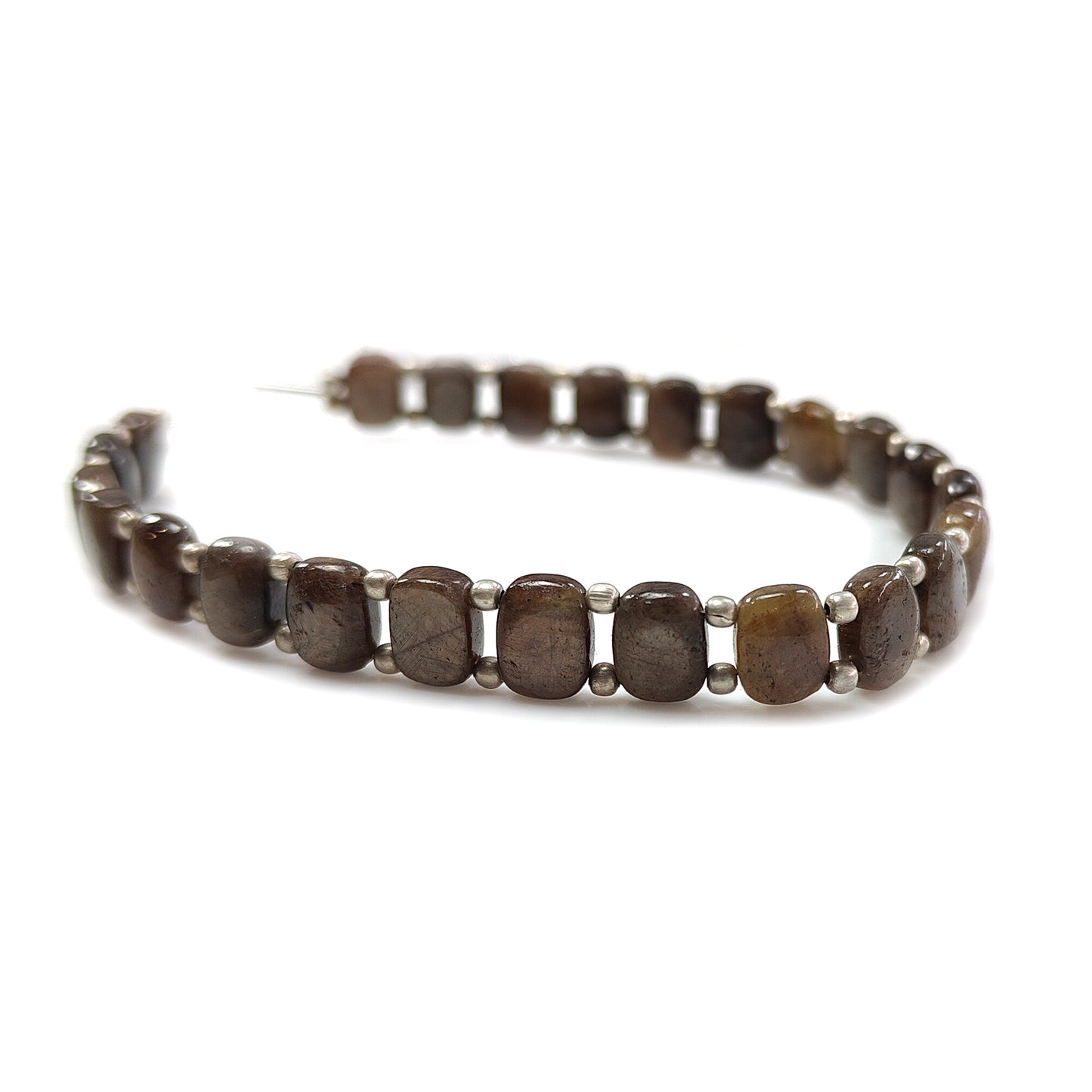 Chocolate Sapphire Plain Cushion Loose Beads