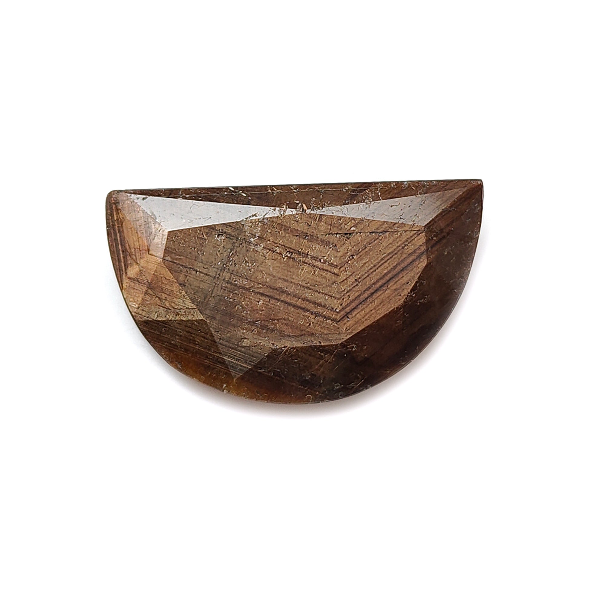 golden Chocolate Sapphire Faceted Cut Fancy