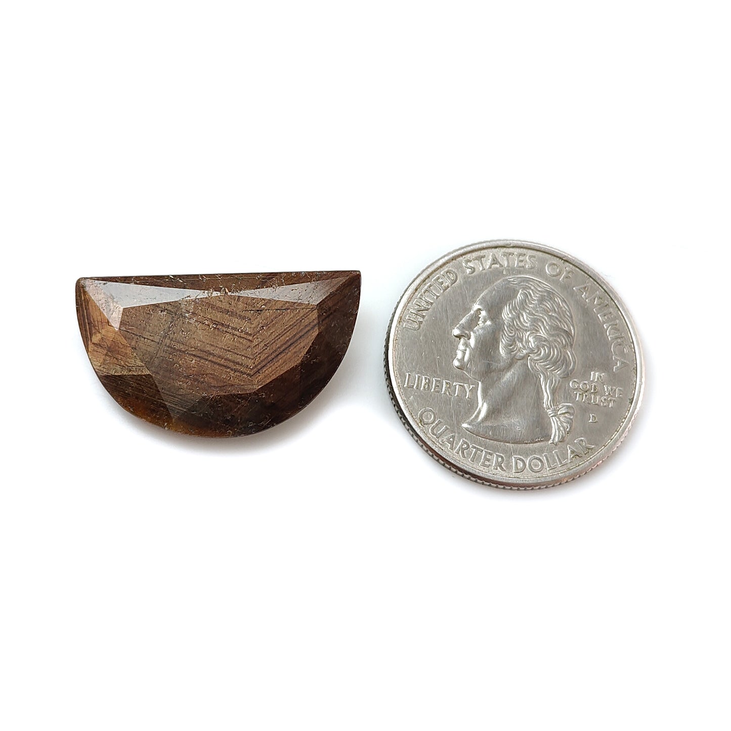 ゴールデンチョコレートサファイアファセットカットファンシー